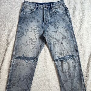 Ksubi Jeans Mens Maxx ++ Unearthly Oversized Wide Leg Blue Mens 32